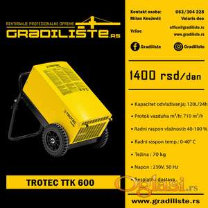 Masina za susenje / isusivanje vlage 120l/24h Trotec TTK 600